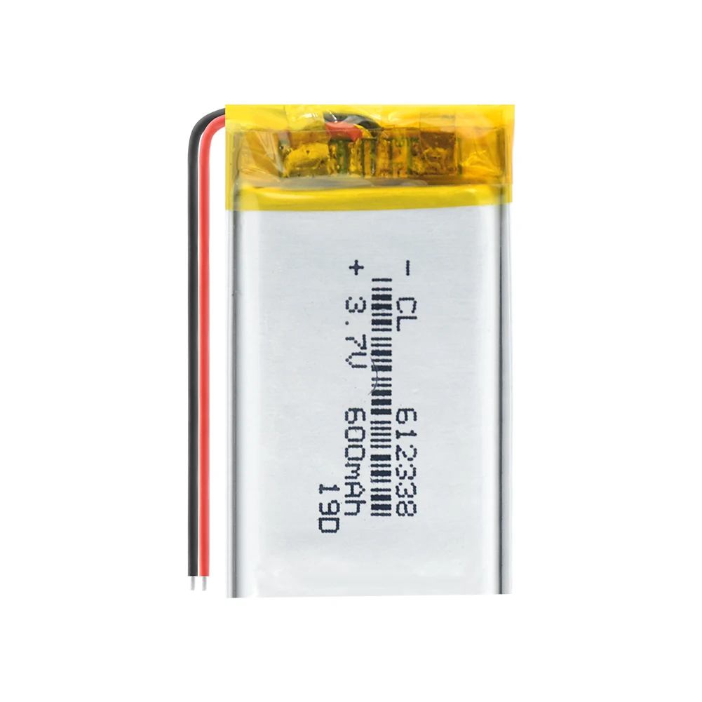 1/2/4 шт. литий полимерный аккумулятор 3 7 V 600mAh 612338 Li Po ионный Перезаряжаемые Батарея