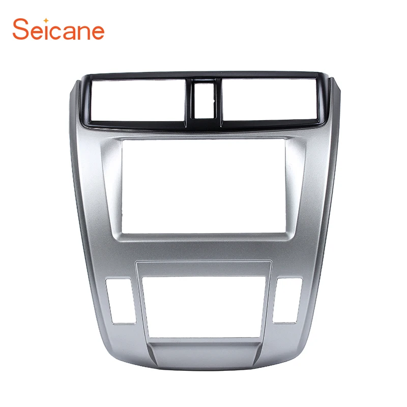 

Seicane 2Din Car Fascia Frame Refitting Panel Bezel For Honda City (Auto AC) 2008 2009 2010 2011 2012 2013