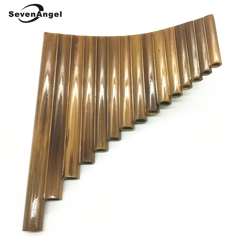 SevenAngel عالية الجودة 15 أنابيب Panflute اليسار واليمين اليد الخيزران Panpipe مفتاح G الناي شياو آلات موسيقية dizi