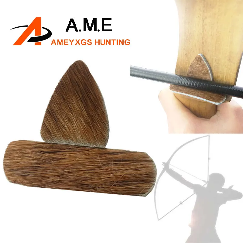 1 Combo Leather Arrow Rest Slient Plate Traditional Recurve Bow Longbow