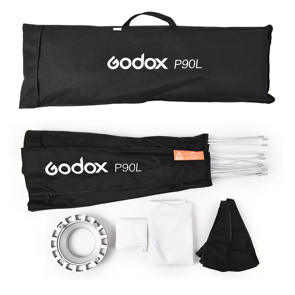 Godox P90L 90 см параболическая Bowens Mount портативный софтбокс+ P90 сетка триггер для студийной вспышки для студийной фотосъемки