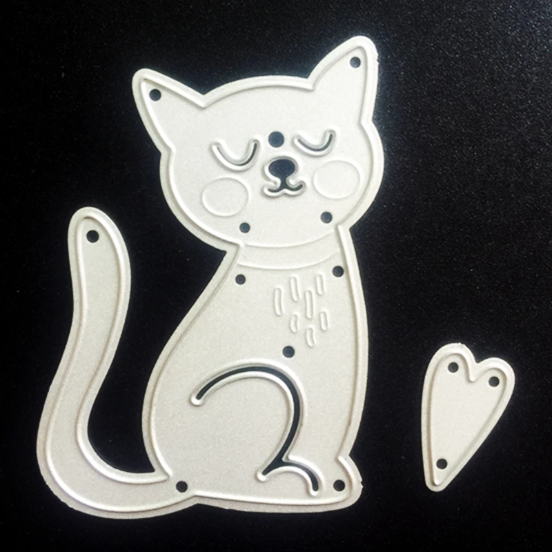 

SCD002 Cat Metal Cutting Dies For Scrapbooking Stencils DIY Album Cards Decoration Embossing Folder Die Cutter Template Tools