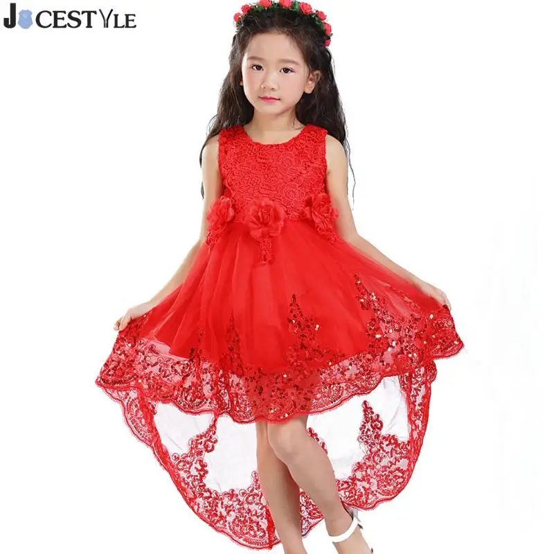 

JOCESTYLE 2018 Girls Dress Kids Children Sleeveless Princess Dress for Cute Girls Flower Chiffon Formal Clothes