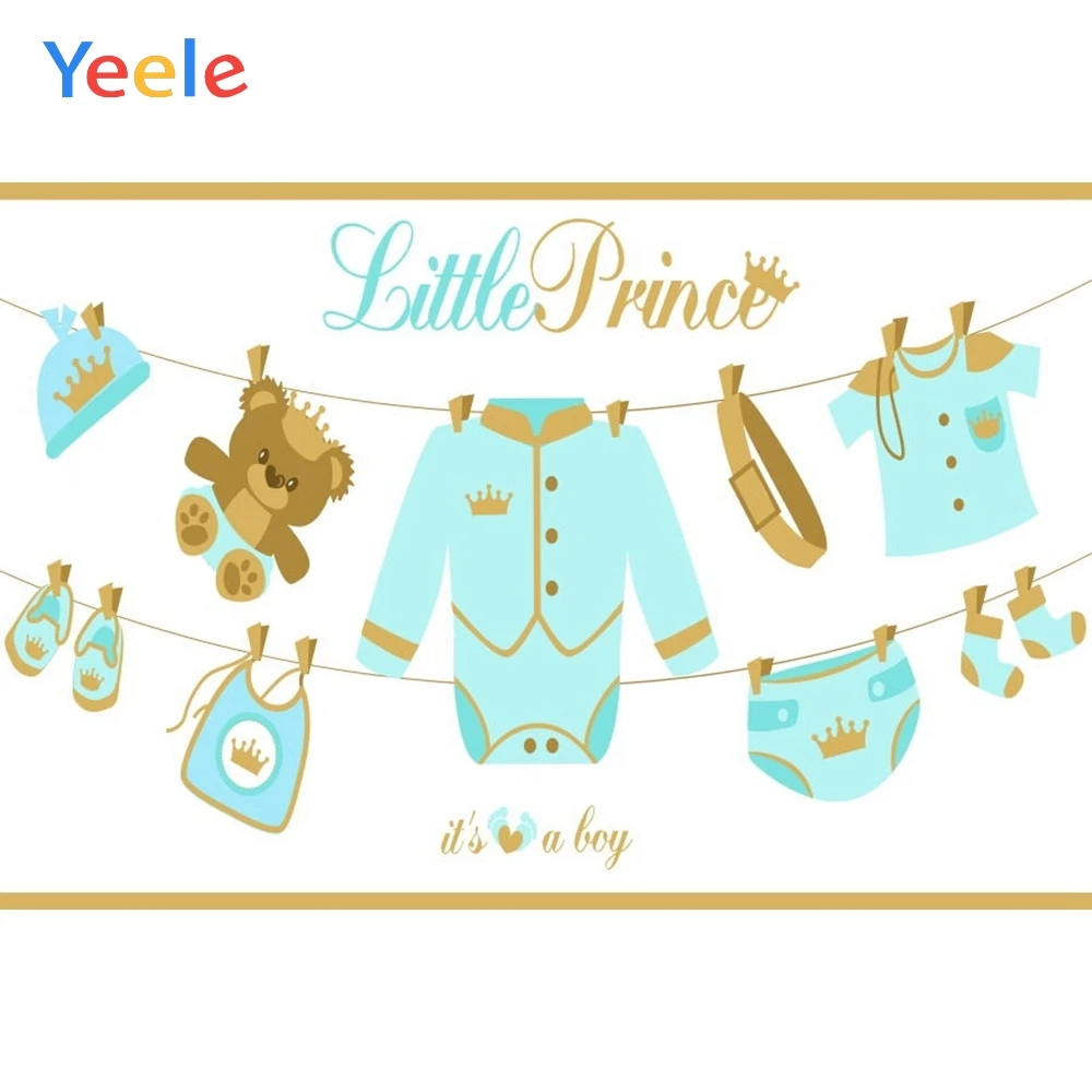 Yeele Baby Shower фон для фотосъемки новорожденный мальчик принц Вечеринка фотосессия
