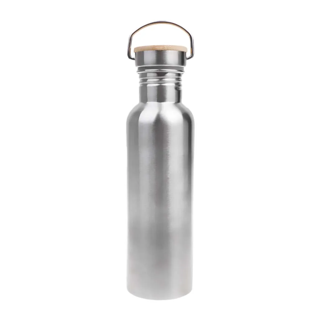 Stainless Steel Sports Water Bottle With Wide Mouth Outdoor Camping 750ml Double Walled Water Bottle for Sport Camping Hiking