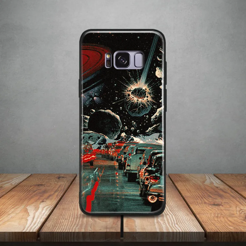 

Trippy Universe Aesthetics Abstract style TPU Soft Silicone Phone Case Shell Cover For Samsung S7 Edge S8 S9 Plus Note 8 9