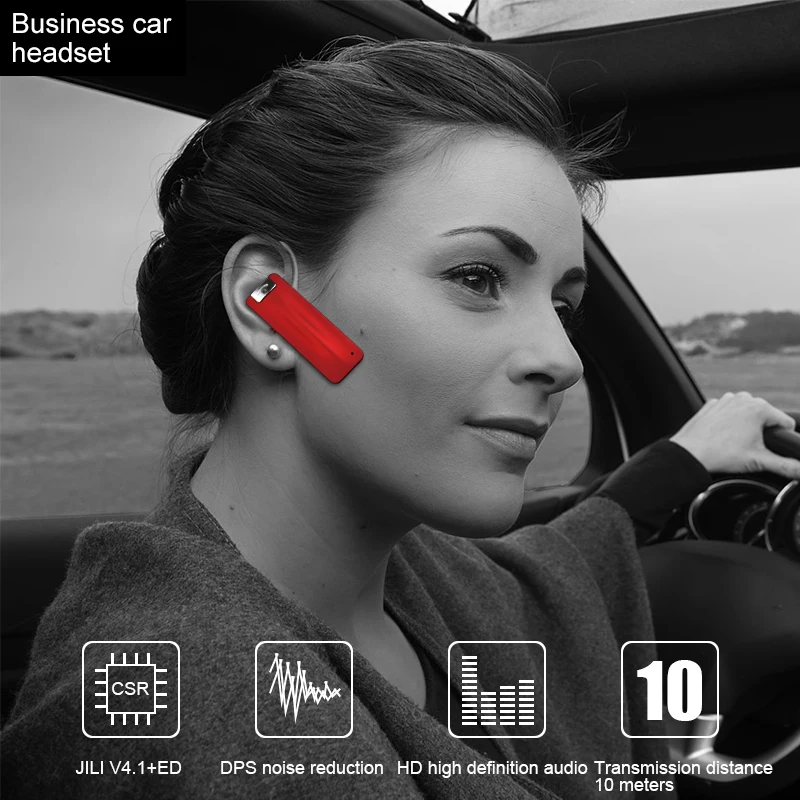 VVKing беспроводной Bluetooth гарнитура бизнес наушники руки Wiph микрофон автомобиля для