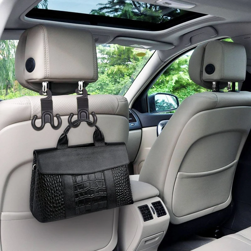 Buy 2pcs/pack Car Seat Back Headrest Hanger Hooks