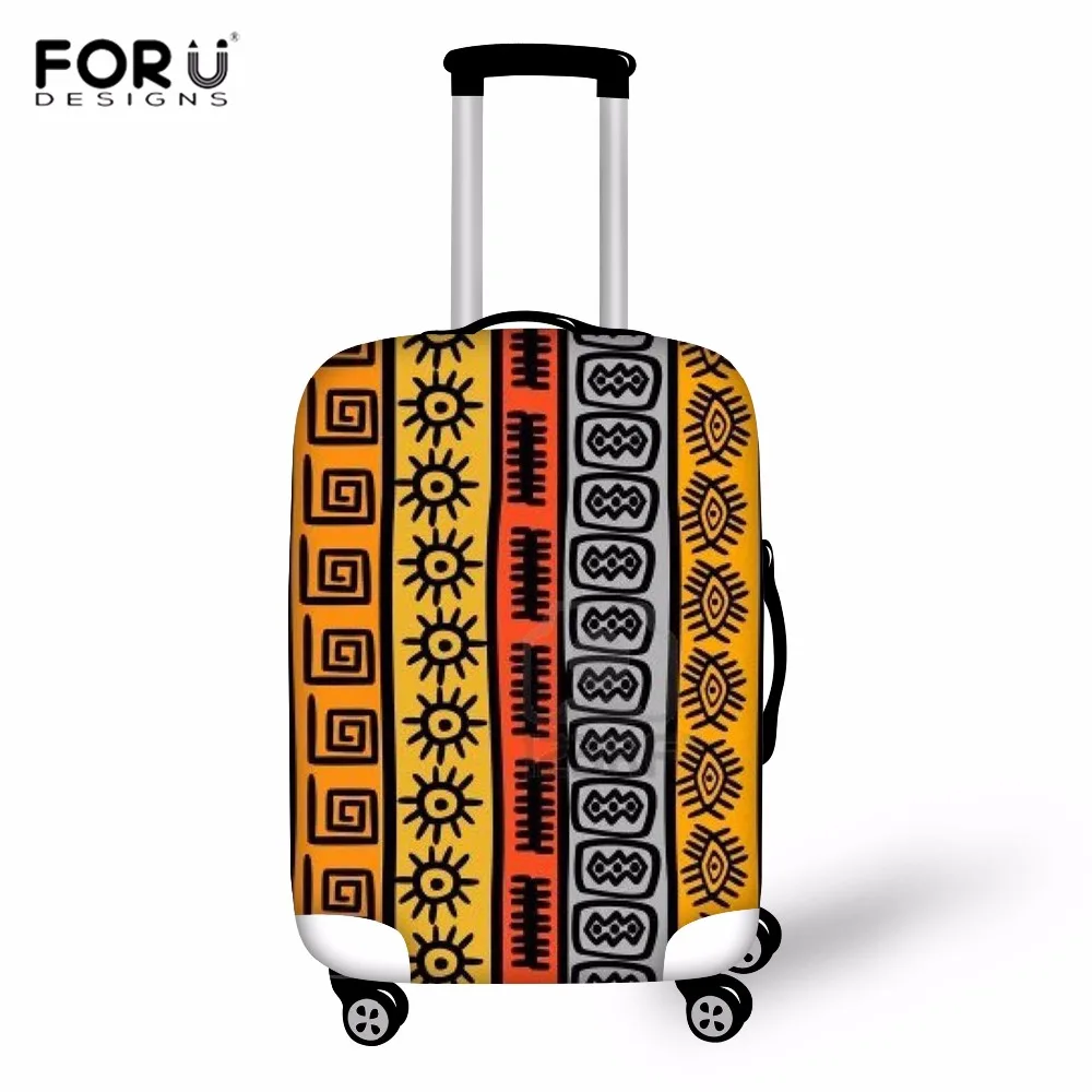 FORUDESIGNS Travel Accessories African Traditional Printed Luggage