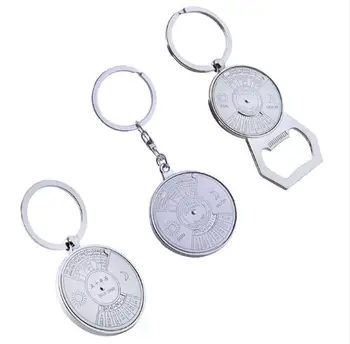 

MIXORDER 100pcs/lot Perpetual Calendar Keyring Compass Calendar Opener Keychain 3 Styles Key Chain Key Holder Wholesale