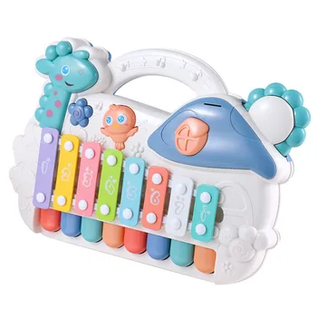 

36.5*6.5*25 cm Music Piano Toys Plastic Infant Puzzle Eight-Tone Piano Toy Hands Knock Piano Music Toy For Children Gift