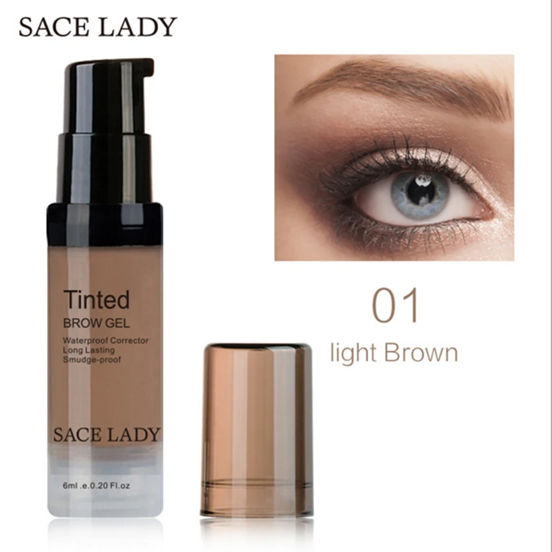 SACE LADY косметика для бровей гель оттенок крем светильник лый темный черный