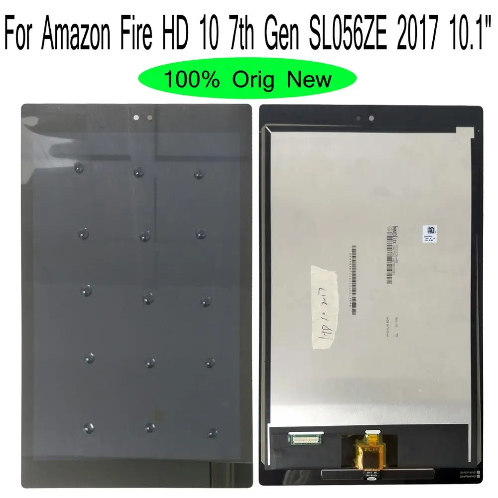 

Shyueda For Amazon Fire HD 10 7th Gen SL056ZE 2017 10.1 1920x1200 100% Orig AAA+ IPS LCD Display Touch Screen Digitizer