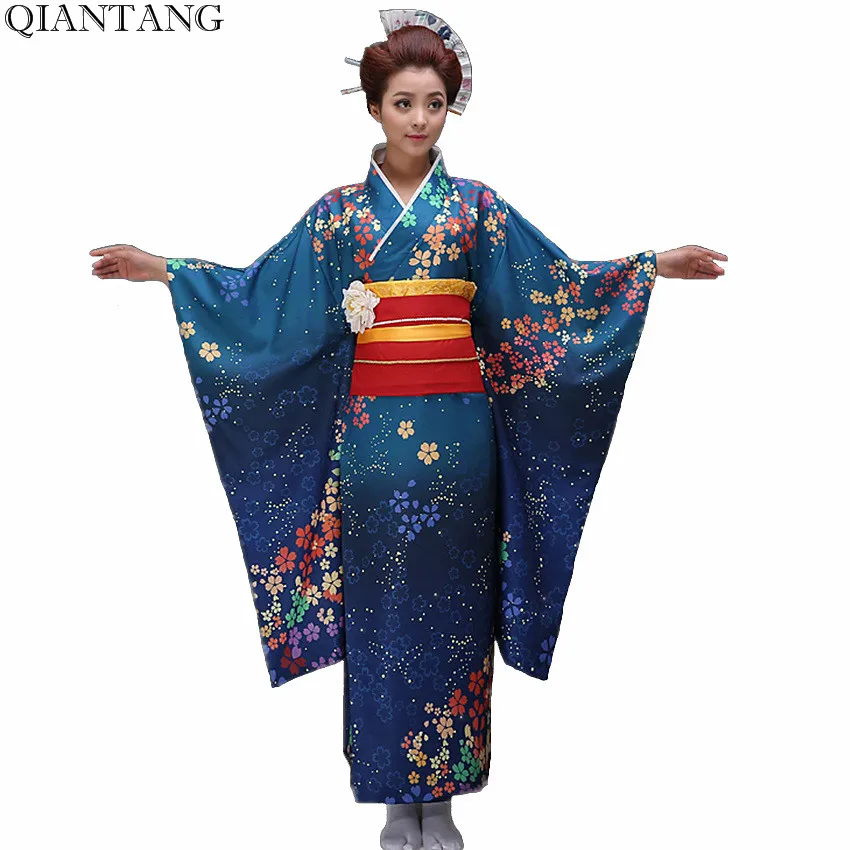 Женское кимоно Yukata Haori вечернее платье в японском стиле с цветами один размер HW043|women satin|woman to woman massagewomen toupee |