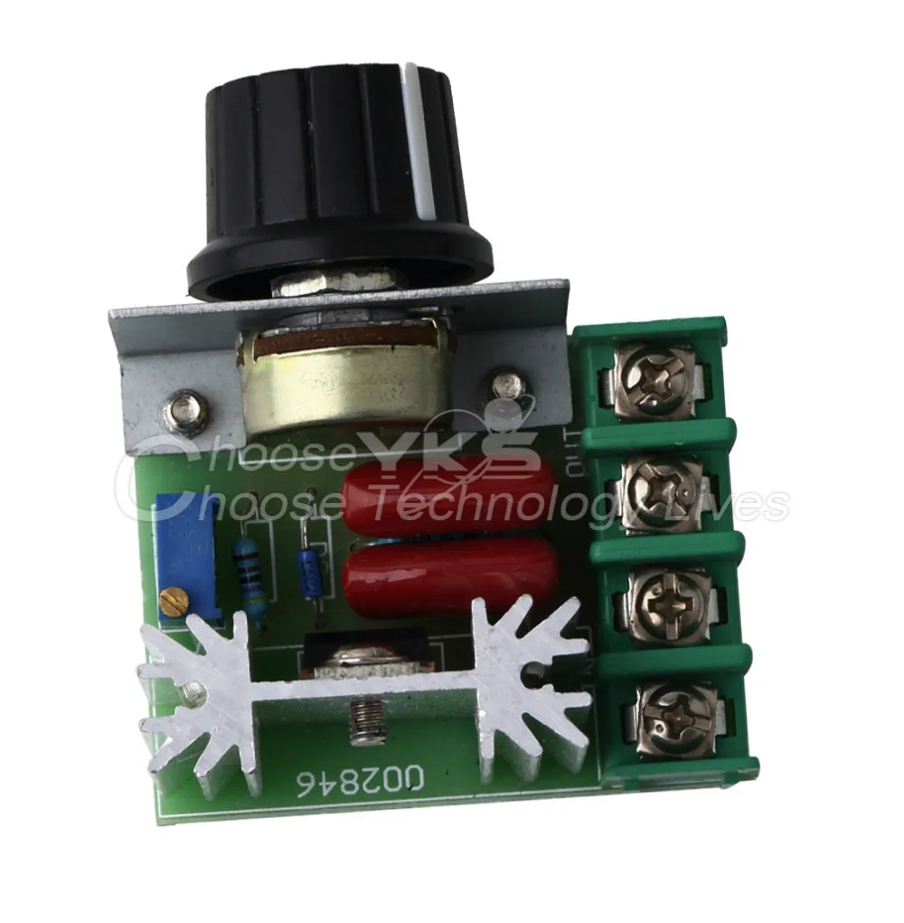 

1Pcs 220V 2000W Speed Controller SCR Voltage Regulator Dimming Dimmers Thermostat Drop ship Top Sale