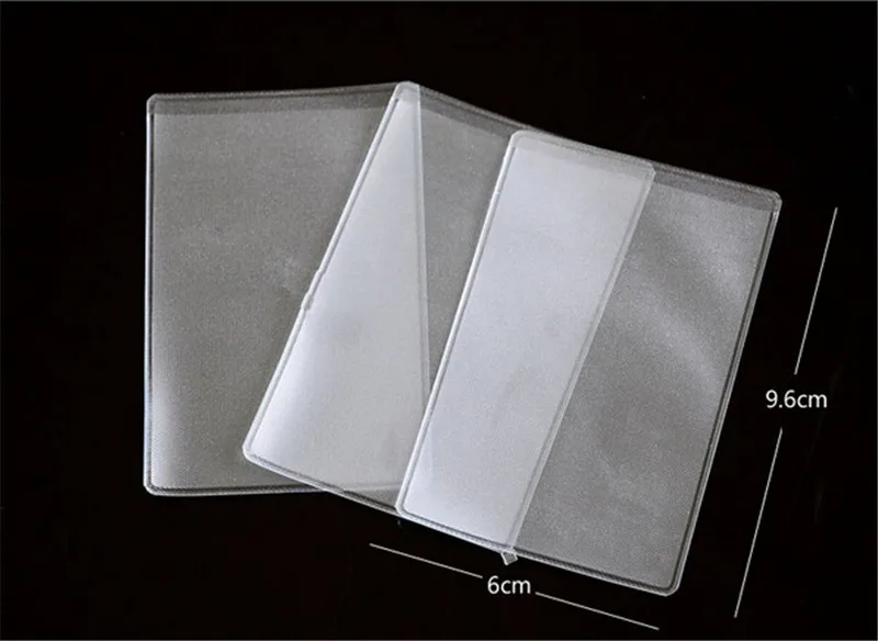 10pcs/lot Soft Plastic Clear Card Holders Credit Card Protectors