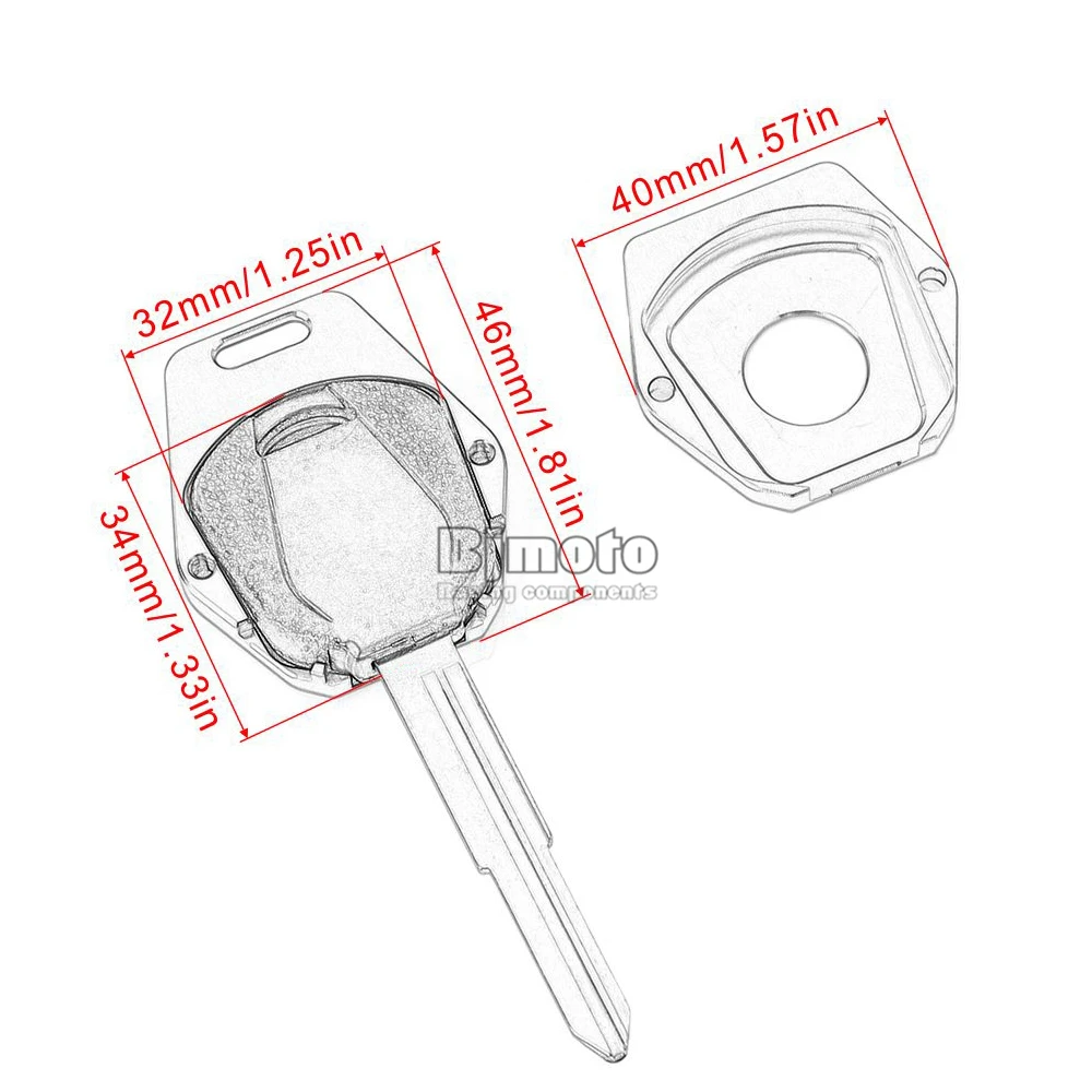 BJMOTO мотоциклетный ключ крышка Крышка для Honda CB400 VTEC CBR600RR CBR1000RR CBR900RR CB1000 Мото части аксессуары