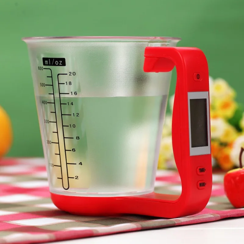 

New LCD Display Measuring Cup Scales Digital Beaker Libra Electronic Tool Scale Temperature Kitchen Digital Measurement Cups