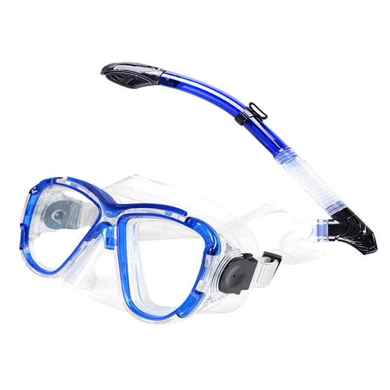 Anti Fog Swimming Diving Snorkeling Mask Goggle Tempered Glass Lens