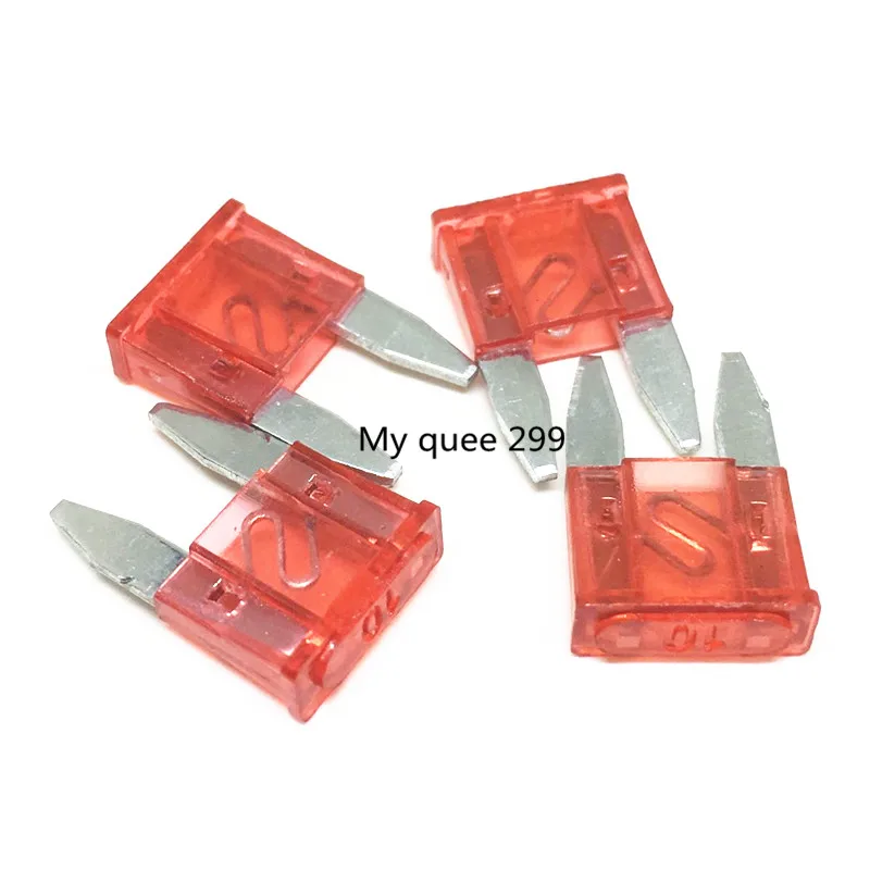 

free shipping 100pcs automobile blade fuse Small Car Blade 10A 32V fuse auto fuse --small 10A