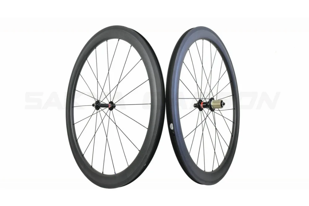 Best SC50TC-Tubeless wheels customized hub 50mm tubeless carbon wheels 25mm wide road carbon wheels 20/24H hand build bike wheel 1