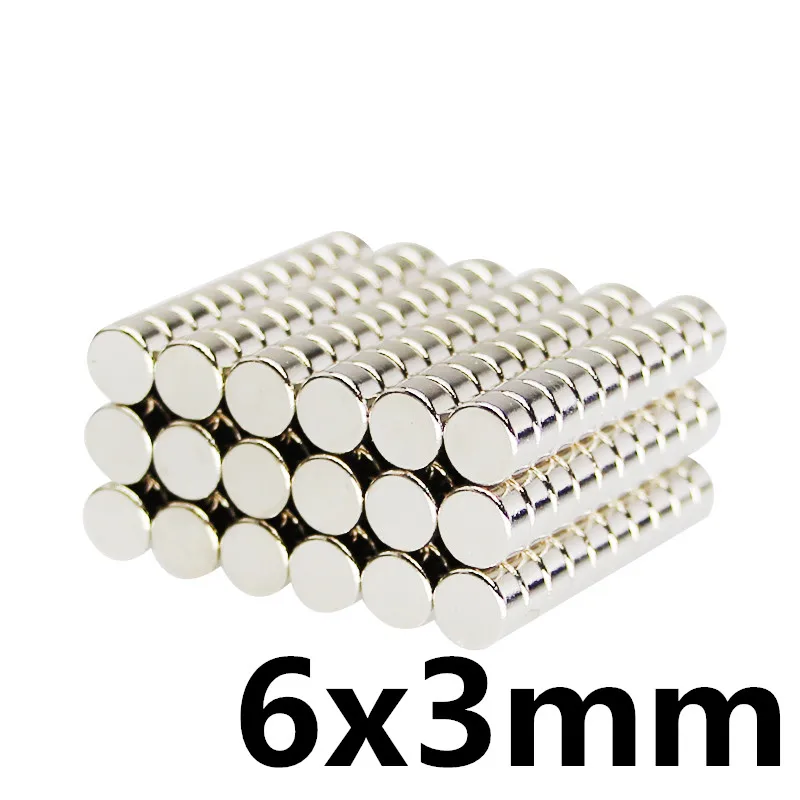 50/100/500 шт. магнит 6x3 мм N35 Сильный диск NdFeB неодимовый магнит редкоземельный магнит 6*3 мм неодимовые магниты