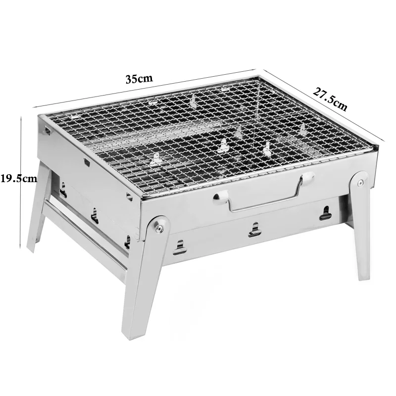 Портативный открытый барбекю гриль из нержавеющей стали 430 складной барбекю уголь грили для campaging Pinnic кебаб барбекю печь
