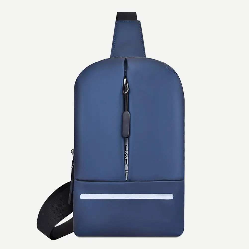 

New Oxford Unisex Chest Pack Hit Color Single Shoulder Strap Back Bags Men Casual Solid Color Zipper Crossbody Chest Packs
