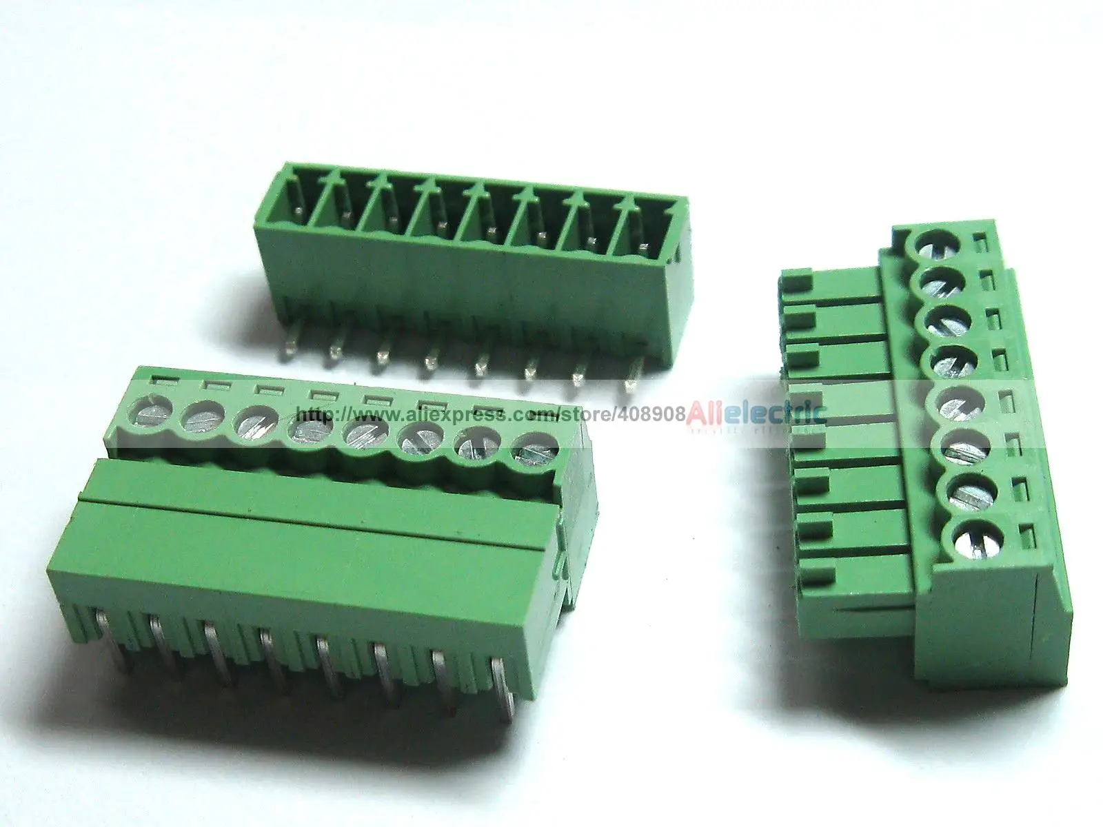 3 Piece Hollow Connectors 5,5 MM/2,1 mm-Screw Terminals 