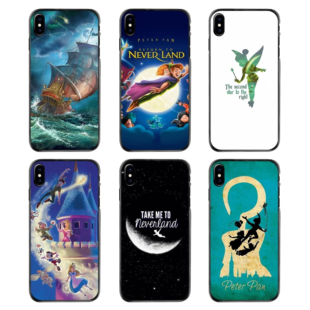 Accessories Bag Case For iPhone 4 4S 5 5S 5C SE 6 6S 7 8 Plus X XR XS Max iPod Touch Peter Pan Take Me To Neverland Glossy |