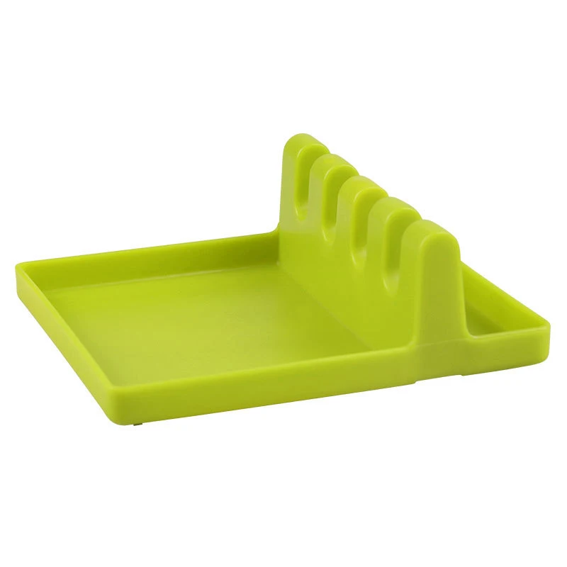 Кухонные кухонные инструменты силиконовая подставка для ложки Организатор утвари держатель для кухонной лопатки полки для хранения - Цвет: green