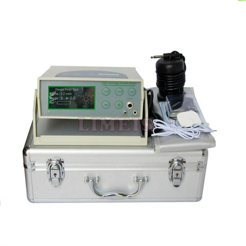 

2016hot ion detox foot detox spa machine ionic cleanser array purification foot detox bath device with acupuncture massage pads