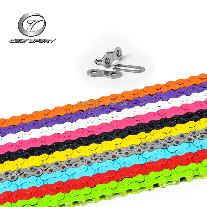 High Quality Colored 96L Fixie Bike Chainin Bicycle Chain from Sports & Entertainment on