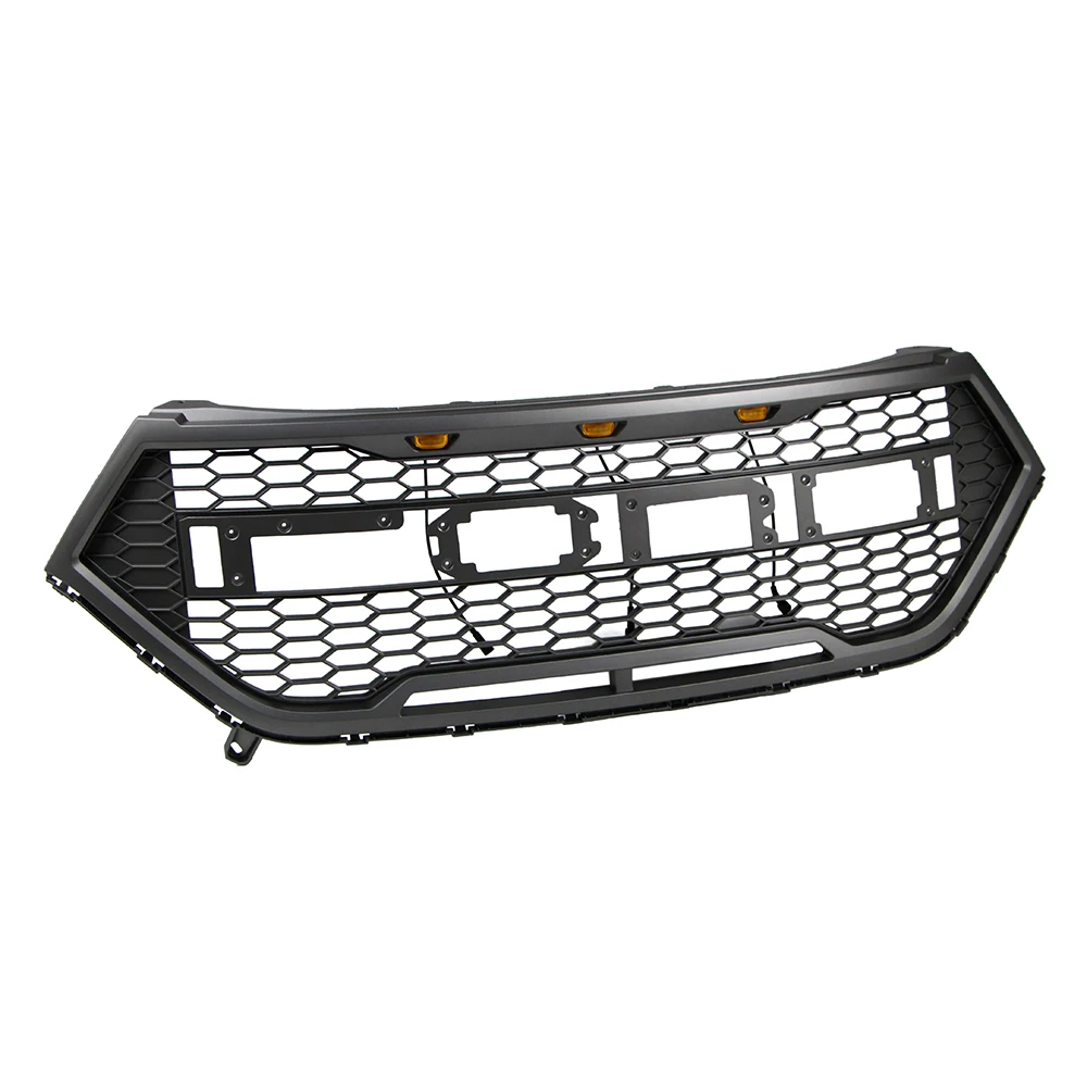  Front Bumper Grille for Ford Edge 2015 2016 2017 2018 Gray Grill Raptor Style Honeycomb Mesh With L - 33024773861
