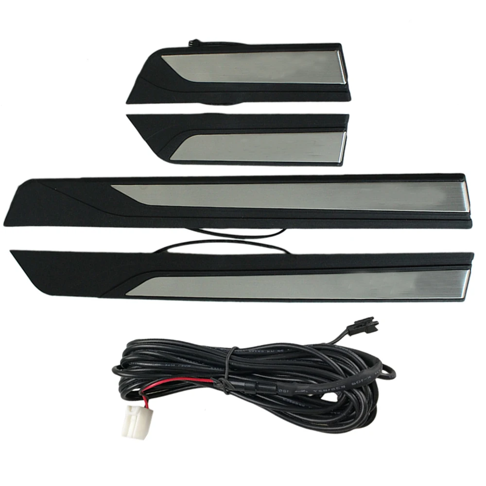 Car Styling For Honda Civic 2016 2017 accessories led auto door sill protector illuminated sills