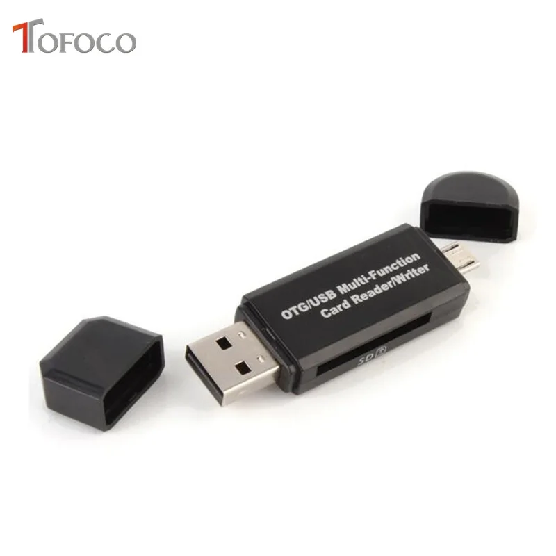 micro USB & USB 3 In 1 OTG Card Reader High-speed USB2.0 Universal OTG TF/SD for Android Computer Extension Headers