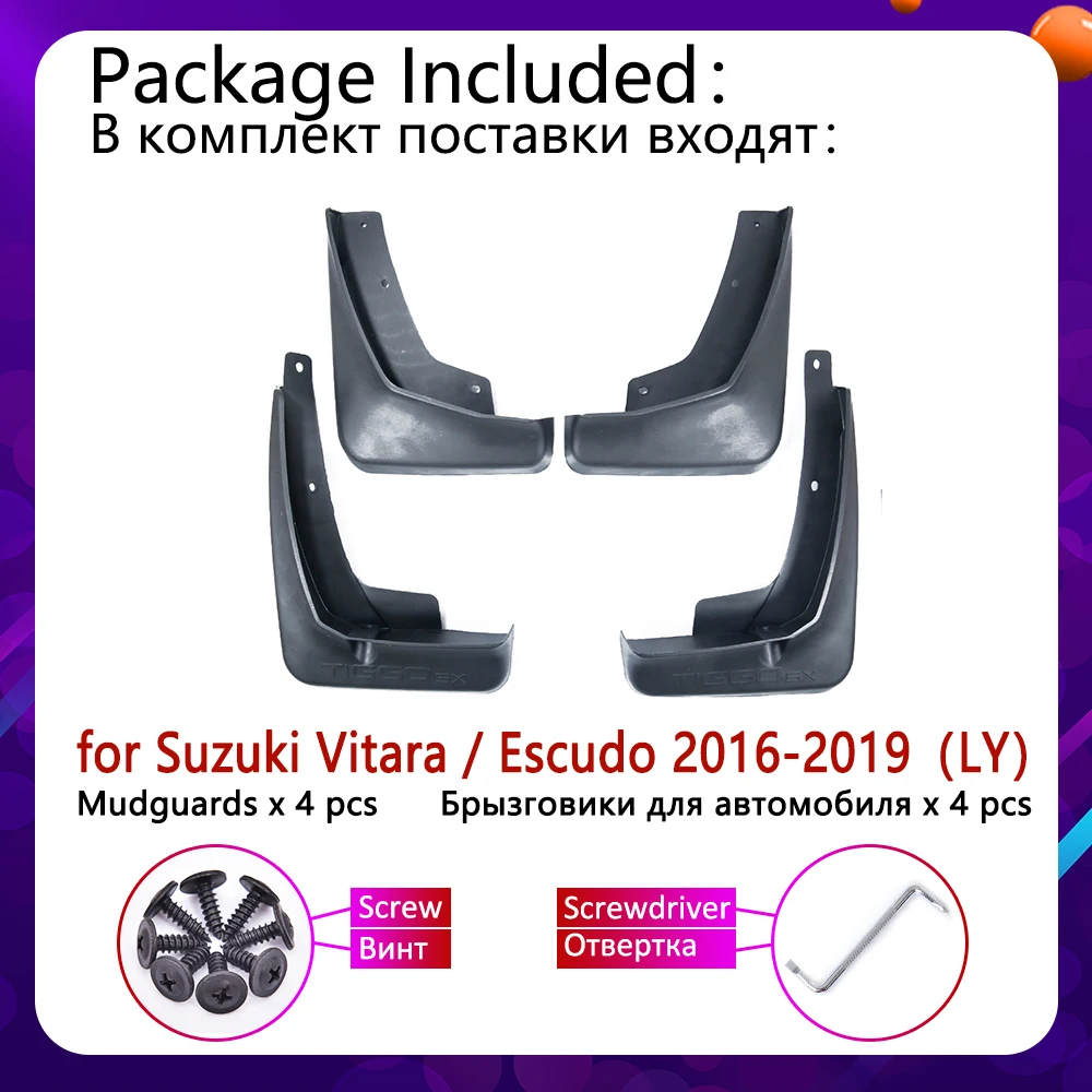 Автомобильные Брызговики для Suzuki Vitara Escudo 2016 2017 2018 2019 LY 4th Gen щитки брызговики
