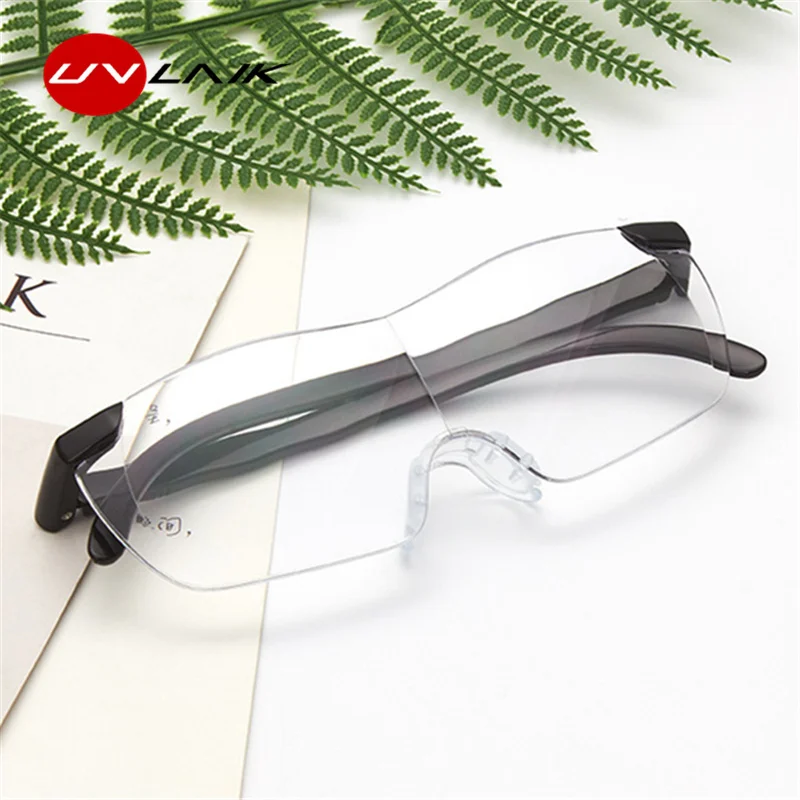 UVLAIK Magnify 1.6 Times 250 Degree Reading Glasses Men Women