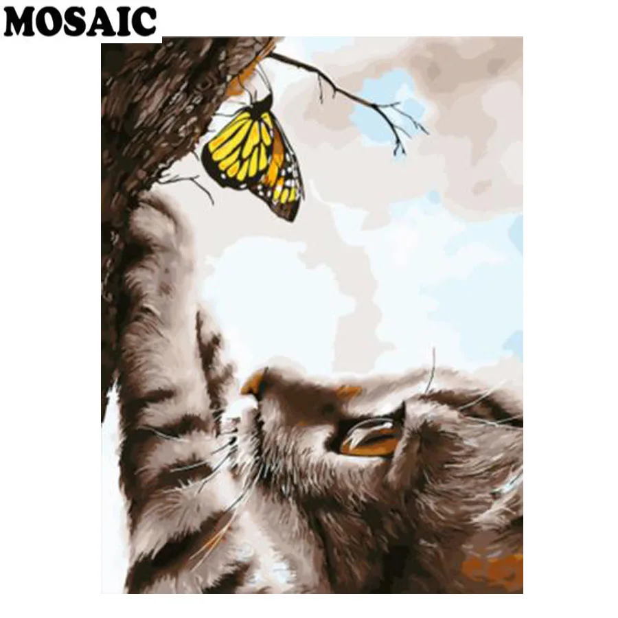 

Animal Cat art Diamond Embroidery sale 5d diy Diamond Painting Cross Stitch Diamond Mosaic Kits Full Square home Painting decor