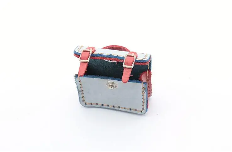 DIY Leather Craft Mini bag Small briefcase Pendant Sewing Pattern PVC Template, Leather Craft Template, Sewing Template
