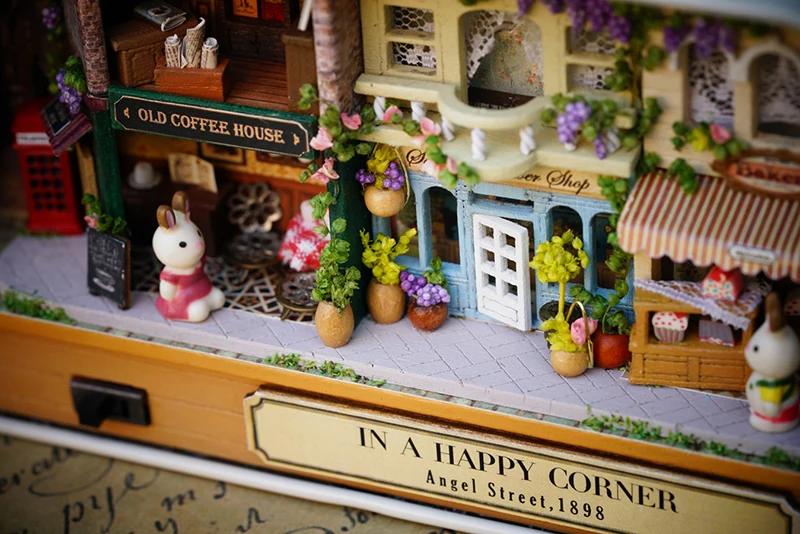 Мини-кукольный домик с мебелью ручной работы, Миниатюрный Кукольный дом, игрушки для детей