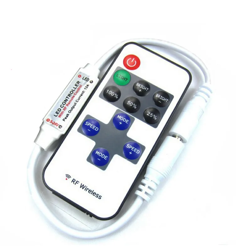 Nuevo Mini Atenuador De Lámpara LED De Un Solo Color DC 5V 12V 24V