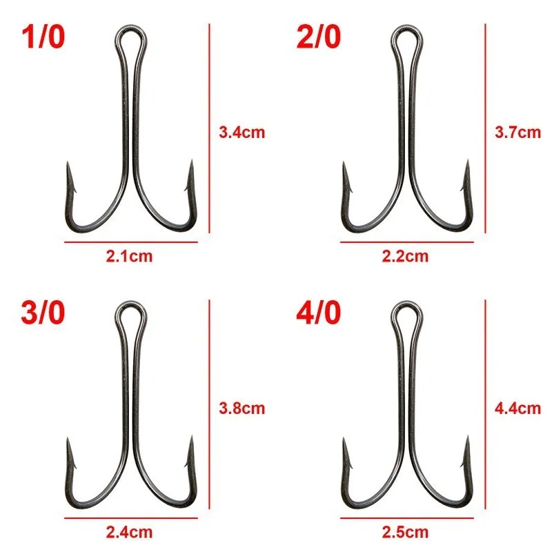 Гиена 100 шт./лот детей 1 года, 2, 4, 6, 8, 1/0 2/0 3/0 4/0 с высоким содержанием углерода двойной бронзовых морских рыболовных крючков небольшой мушек двойной рыболовный крючок для Отсадочная машина