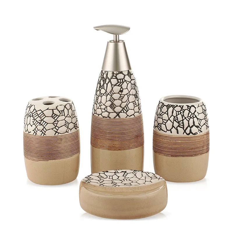 100% ceramic bathroom accessories 4 piece set bath gift set toothbrush holder set tumbler soap dish including soap dispenser 100% ceramic bathroom accessories 4 piece set bath gift set toothbrush holder set tumbler soap dish including soap dispenser