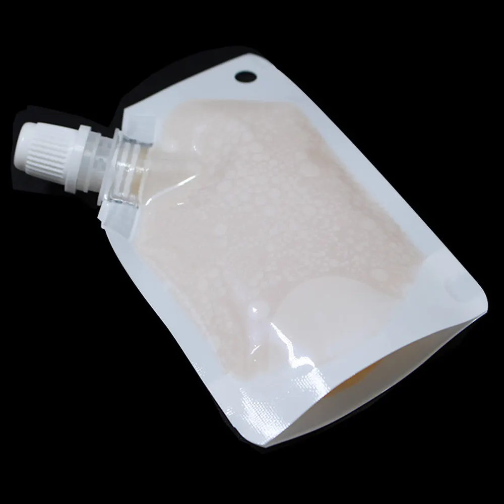 Белый прозрачный серебристый 3 типа носик мешок пластик чистая фольга Встаньте косой рот для жидких напитков сок упаковочный пакет для напитков