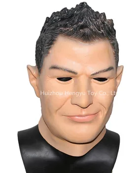 

hot sexy crossdress Luxury latex male C Ronaldo mask for woman