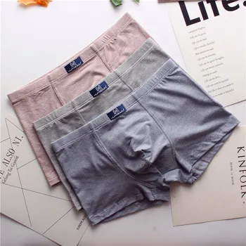 

3 Pieces Solid Color Men's Underwear Fashion Boxers Men's Boxers Men's Sexy Underwear Boxer Homme De Marque Calzoncillos