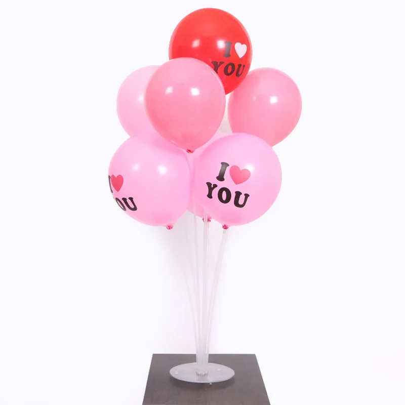 7 трубчатых воздушных шаров, колонна, основа для украшения дня рождения, для детей, взрослых, на день рождения, воздушные шары, палочка, Свадебная подставка для воздушных шаров, держатель, сувениры