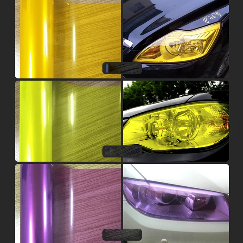 DIY виниловая пленка Тонирующий лист автомобильный противотуманный задний