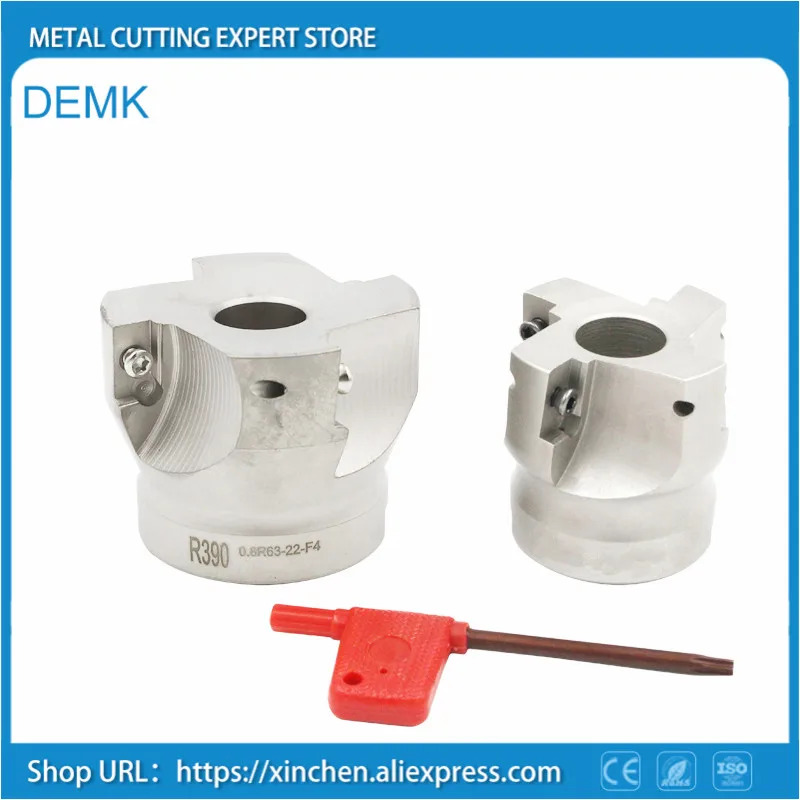 

Milling disc R390 100-32-6T 100mm for Sandvik R390-170408 series Mechanical milling Carbide insert CNC Milling cutter knife dish